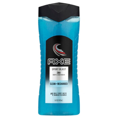 AXE Shower Gel + Shampoo 2 in 1 Body + Hair Sport Blast - 16 Fl. Oz.