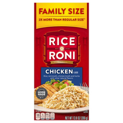 Rice-A-Roni Rice Chicken Flavor Family Size Box - 13.8 Oz - Image 3