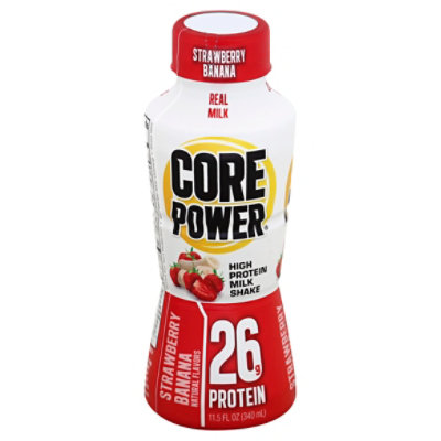 Core Power Milk Shake High Protein Strawberry Banana - 11.5 Fl. Oz ...