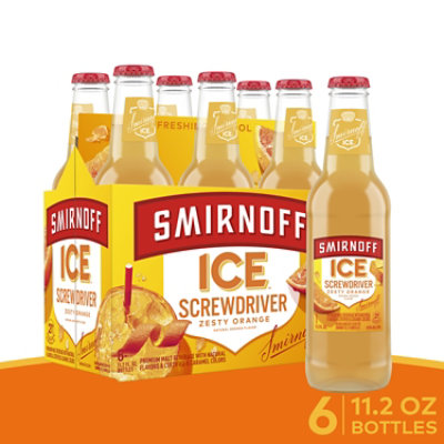 Smirnoff Ice Screwdriver Malt Beverage 4.5% ABV In Bottles - 6-11.2 Oz