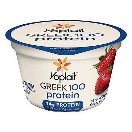 Yoplait Yogurt Greek 100 Calories Fat Free Strawberry - 5.3 Oz - Image 1