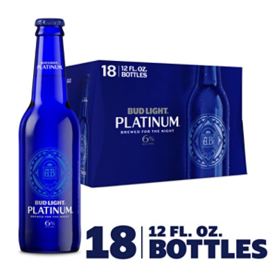 Bud Light Platinum Bottles - 18-12 Fl. Oz.