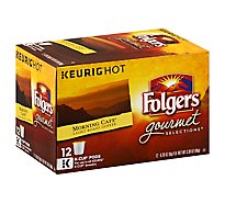 Folgers Gourmet Selections Coffee K-Cup Pods Light Roast Morning Cafe - 12-0.28 Oz