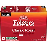 Folgers Gourmet Selections Coffee K-Cup Pods Medium Roast Classic Roast - 12-0.28 Oz - Image 2