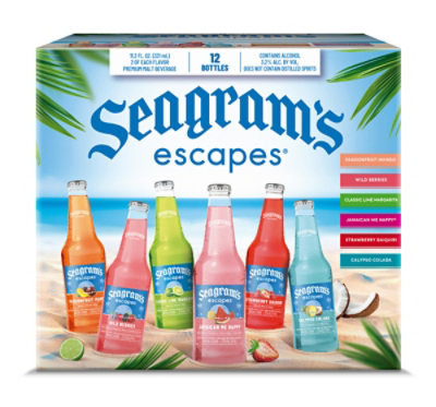 Seagram's Escapes Classic Variety Pack Bottles - 12-11.2 Oz - Image 3