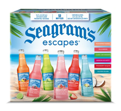 Seagram's Escapes Classic Variety Pack Bottles - 12-11.2 Oz - Image 5