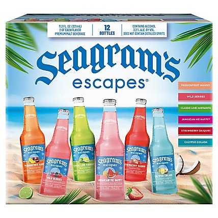Seagrams Escapes Beer Flavored Variety Pack - 12-11.2 Fl. Oz. - Image 1