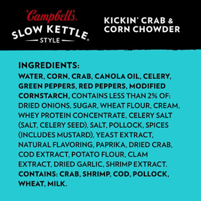 Campbell's Slow Kettle Kickin' Crab & Corn Chowder - 15.5 Oz - Image 3