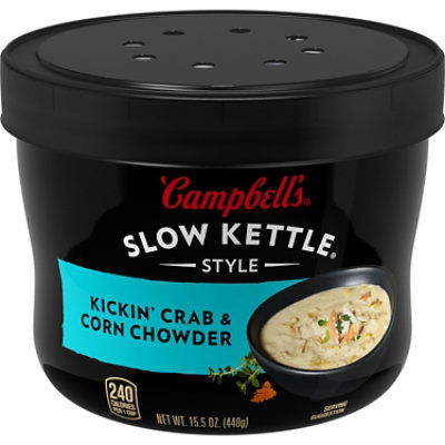  Campbells Slow Kettle Style Soup Kickin Crab & Sweet Corn Chowder - 15.5 Oz 