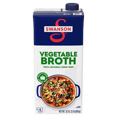 Swanson 100% Natural Vegetable Broth - 32 Oz - Image 1