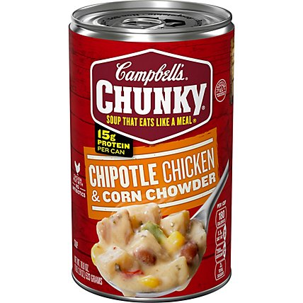 Campbells Chunky Soup Chipotle Chicken & Corn Chowder - 18.8 Oz - Image 2