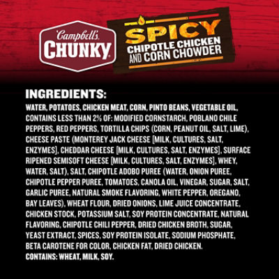 Campbell's Chunky Spicy Chipotle Chicken Corn Chowder Soup - 18.8 Oz - Image 5