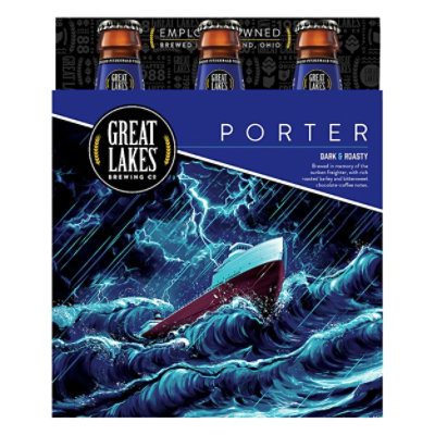 Great Lakes Brewing Co. Beer Year-Round Edmund Fitzgerald Porter Bottles - 6-12 Fl. Oz. - Image 2