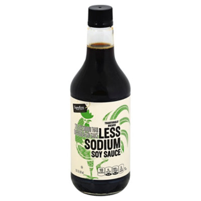Signature SELECT Less Sodium Soy Sauce - 20 Fl. Oz.