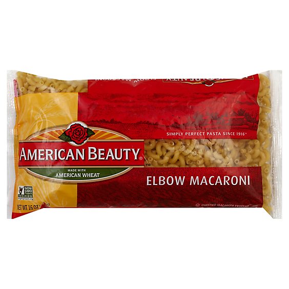 American Beauty Pasta Elbow Macaroni - 16 Oz