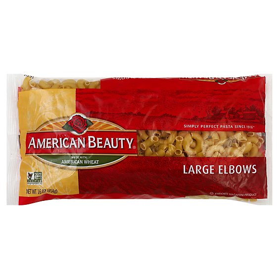 American Beauty Pasta Elbows Large - 16 Oz