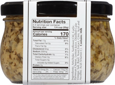 Cucina & Amore Pesto Alla Firenze Artichoke Jar - 7.9 Oz - Image 6