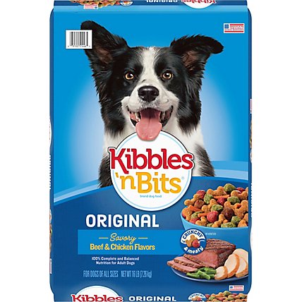 Kibbles N Bits Dog Food Original Savory Beef & Chicken Flavor For All Dogs Bag - 16 Lb - Image 2