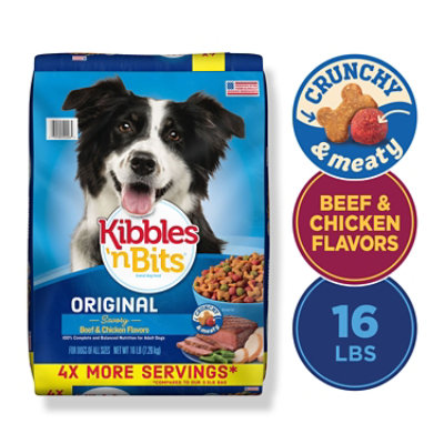 Kibbles N Bits Dog Food Original Savory Beef & Chicken Flavor For All Dogs Bag - 16 Lb - Image 2