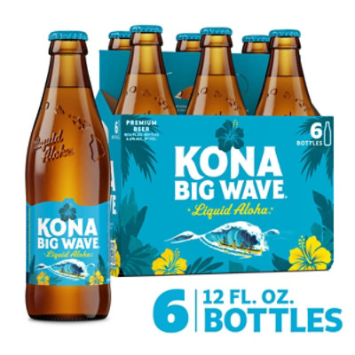 Kona Brewing Co. Big Wave Premium Beer Bottles - 6-12 Fl. Oz. - Image 1