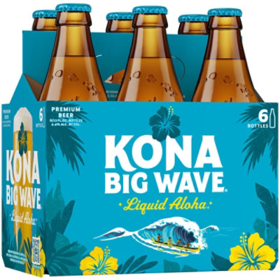 Kona Brewing Co. Big Wave Premium Beer Bottles - 6-12 Fl. Oz. - Image 2