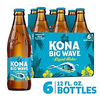Kona Big Wave Golden Ale Beer Bottles - 6-12 Fl. Oz. - Image 1