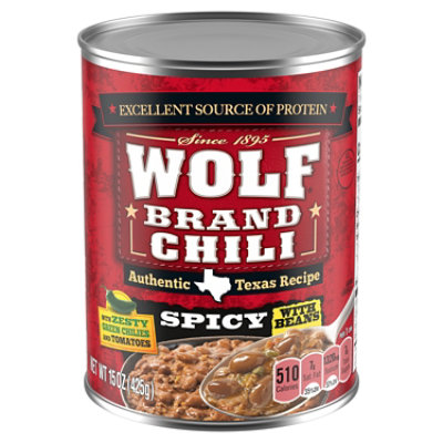 Wolf Brand Zesty Green Chilies & Tomatoes Spicy Chili With Beans