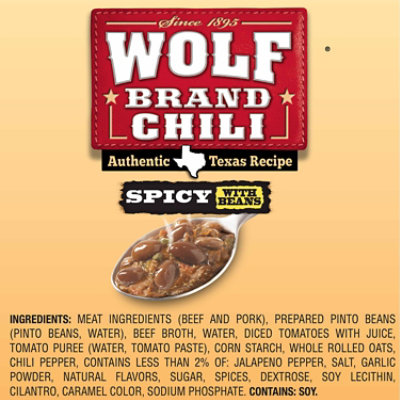 Wolf Brand Zesty Green Chilies & Tomatoes Spicy Chili With Beans - 15 Oz - Image 4