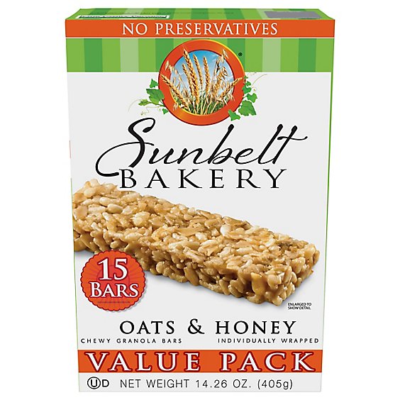 Sunbelt Bakery Value Pack Oats & Honey Granola Bar - 14.26 Oz