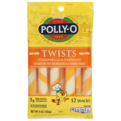 Polly-O Snacks Mozzarella & Cheddar Cheese Twists - 9 Oz - Image 3