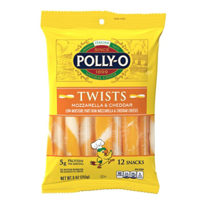 Polly-O Snacks Mozzarella & Cheddar Cheese Twists - 9 Oz - Image 2