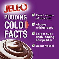 Jell-O Chocolate Vanilla Swirls Sugar Free Ready to Eat Pudding Cups Snack Cups - 4 Count - Image 2