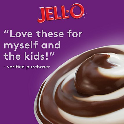 Jell-O Chocolate Vanilla Swirls Sugar Free Ready to Eat Pudding Cups Snack Cups - 4 Count - Image 7