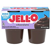 Jell-O Chocolate Sugar Free Ready to Eat Pudding Cups Snack - 4 Count - Image 2