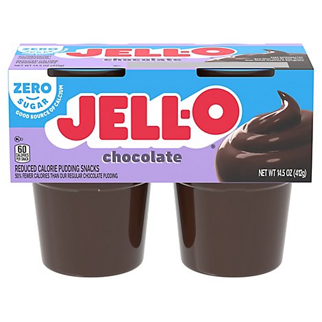 JELL-O Pudding Snacks Sugar Free Chocolate - 14.5 Oz