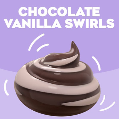 Jell-O Original Chocolate Vanilla Swirls Artificially Flavored Ready-to-Eat Pudding Snack - 4 Count - Image 5