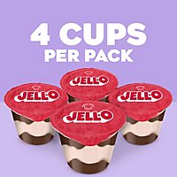Jell-O Original Chocolate Vanilla Swirls Ready to Eat Pudding Cups Snack - 4 Count - Image 5