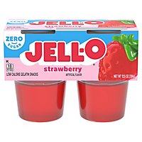 Jell-O Strawberry Sugar Free Ready to Eat Jello Cups Gelatin Snack Cups - 4 Count - Image 5