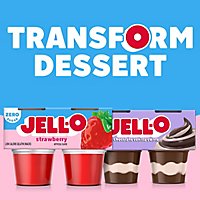 Jell-O Strawberry Sugar Free Ready to Eat Jello Cups Gelatin Snack Cups - 4 Count - Image 8
