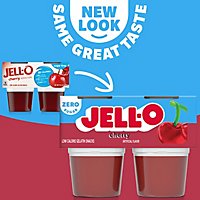 Jell-O Cherry Sugar Free Ready to Eat Jello Cups Gelatin Snack - 4 Count - Image 2