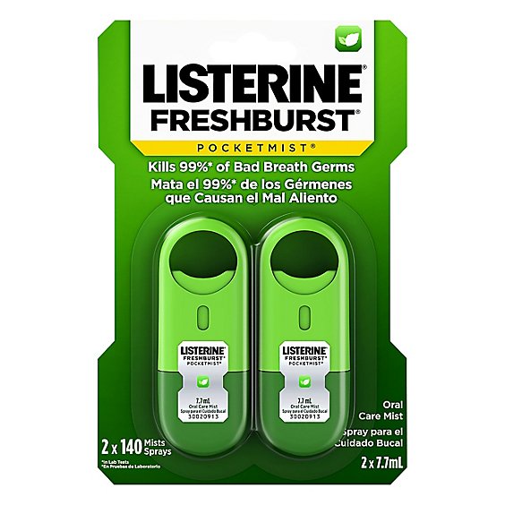 LISTERINE Pocketmist Oral Care Mist Freshburst - 2-0.26 Oz