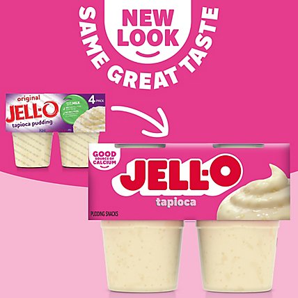 Jell-O Original Tapioca Ready to Eat Pudding Cups Snack - 4 Count - Image 2