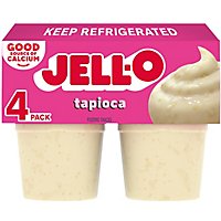 Jell-O Original Tapioca Ready to Eat Pudding Cups Snack - 4 Count - Image 1