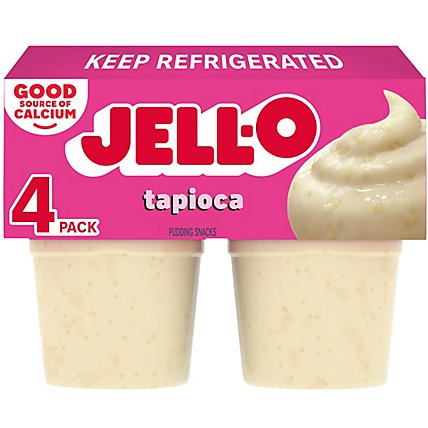 Jell-O Original Tapioca Ready to Eat Pudding Cups Snack - 4 Count - Image 3
