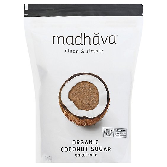 Madhava Coconut Sugar Pure & Unrefined - 16 Oz