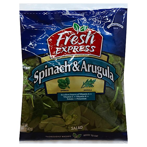Fresh Express Salad Greens Spinach & Arugula - 5 Oz