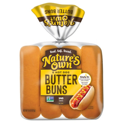 Nature's Own Hotdog Butter Buns - 8-15 Oz
