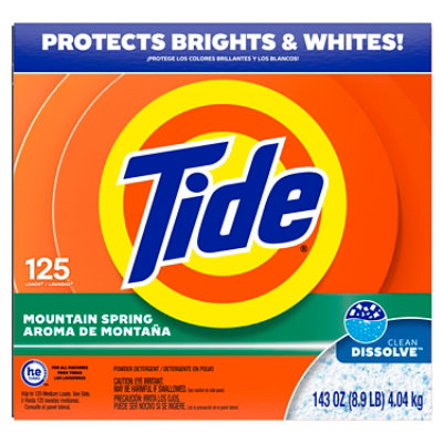Tide Mountain Spring 102 Loads Powder Laundry Detergent - 143 Oz - Image 8