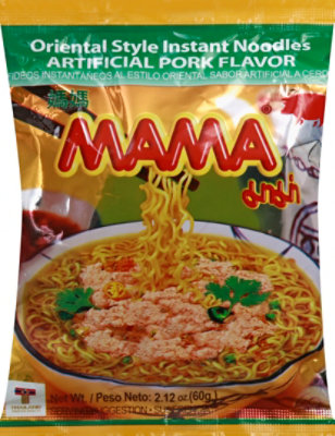 MAMA Instant Noodles Oriental Style Pork - 2.1 Oz - Image 2