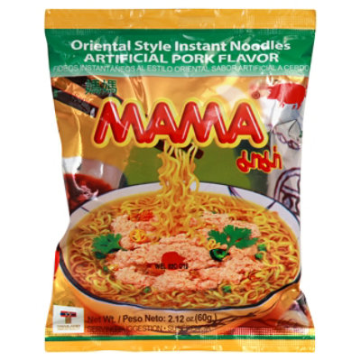 MAMA Ramen Style Instant Oriental Noodles Spicy Pork Flavor